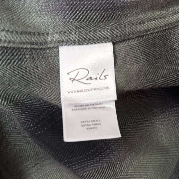 Rails Hunter Buttondown Moss Ash Size XS NWOT - Picture 4 of 5